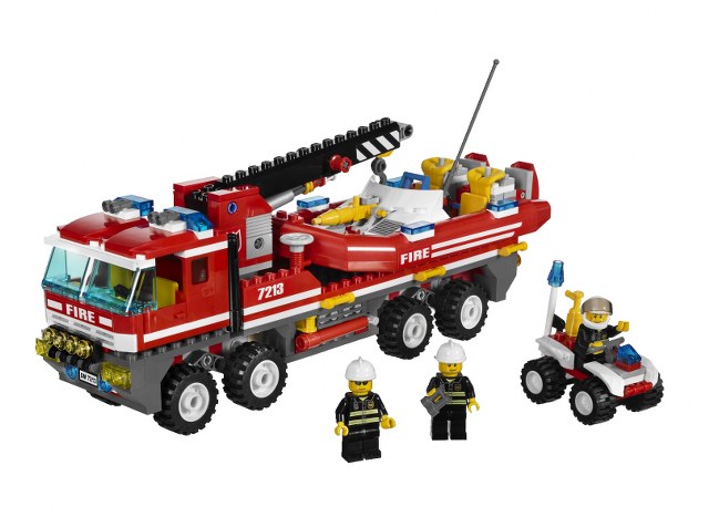 7213 - Terrængående brandbil og sprøjtebåd (Lego (Udgået)