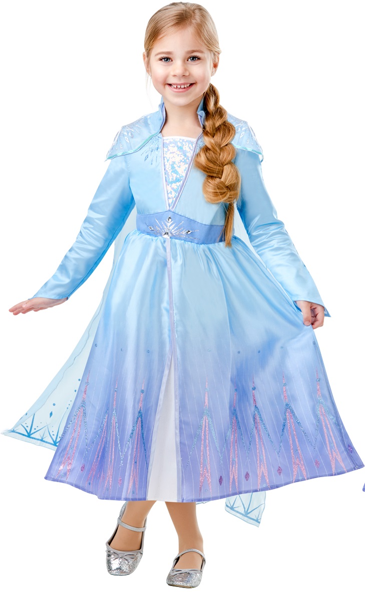 Disney Frost 2 ELSA Deluxe Kjole Udklædningstøj år) Kr. 249 - på lager omgående