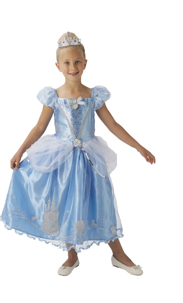 Disney Prinsesse Askepot Deluxe Kjole Udklædningstøj år) Kr. 299 - på lager til omgående levering