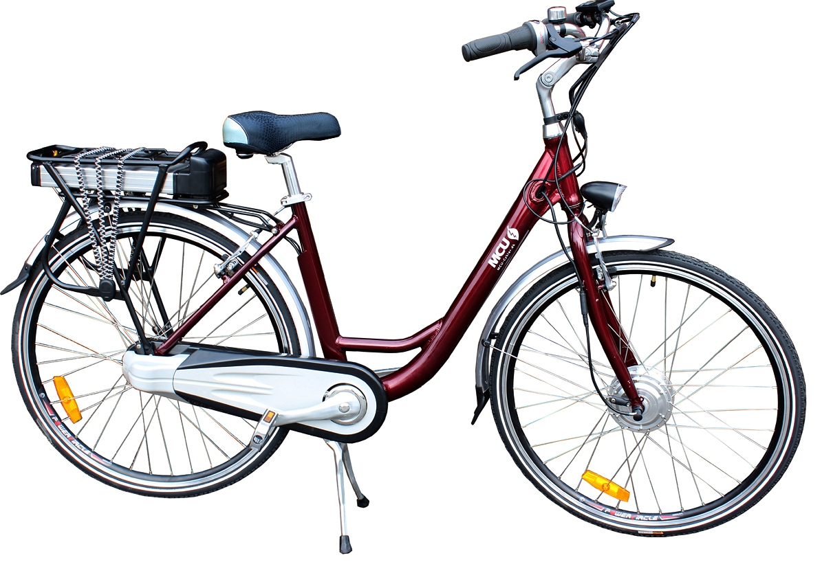 MCU EL Cykel Comfort Rød 28'' m/7 indvendige gear