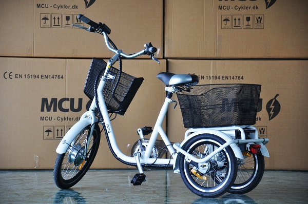 MCU EL-Cykel m/3 gear , Hvid (Udgået)