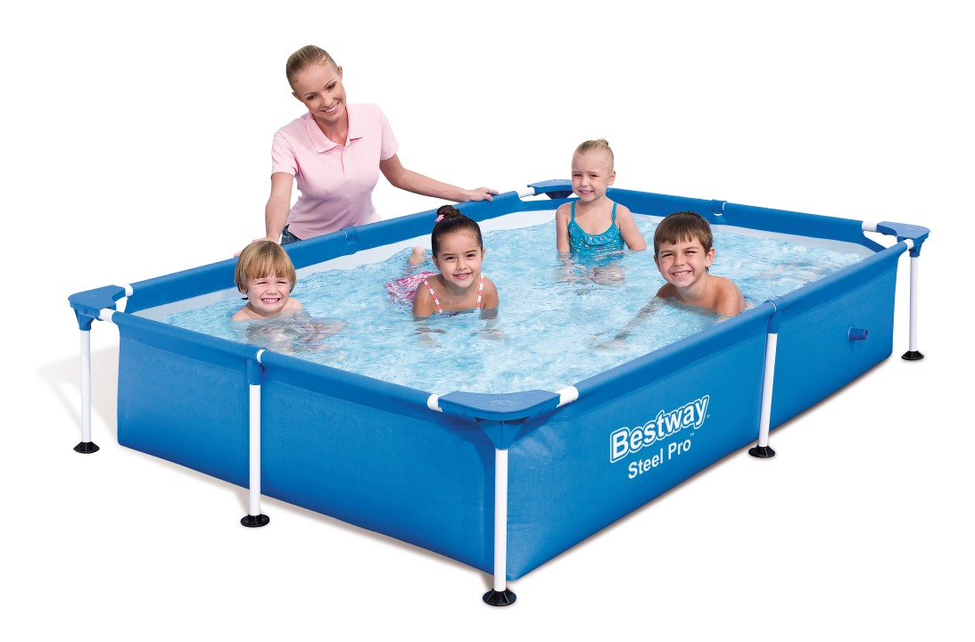 Se Bestway Steel Pro swimmingpool 221x150x43 cm hos MM Action