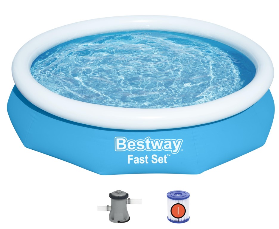 Se Bestway Fast Set Pool Sæt 305 x 66cm m/filter pumpe hos MM Action
