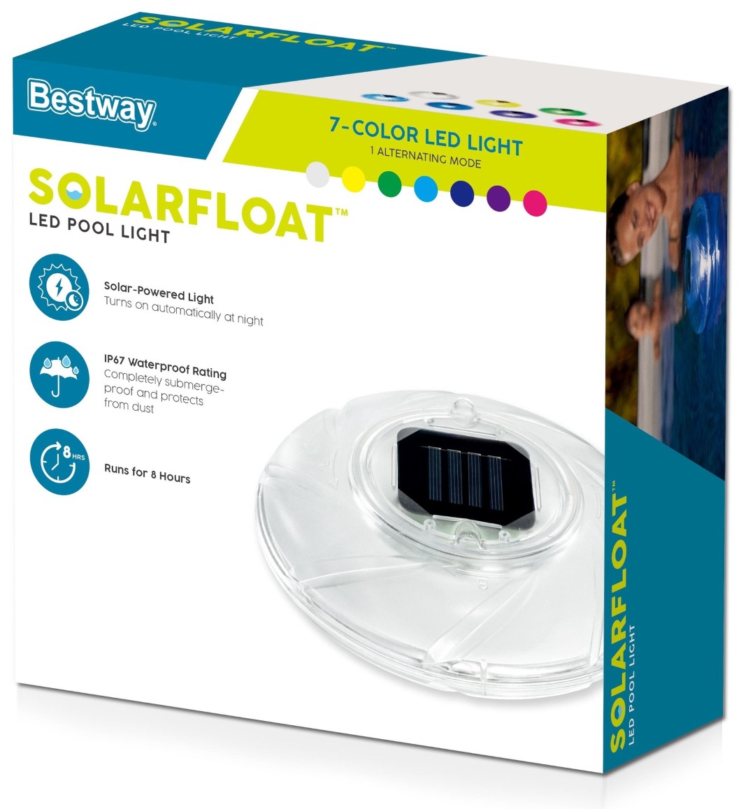 Bestway SolarFloat Sol LED-Lys til pool / spa