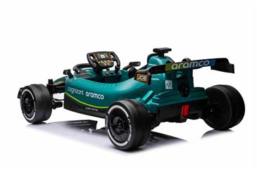 Aston Martin F1 Gokart til børn 4x12V m/2.4G + lædersæde + gummihjul-4