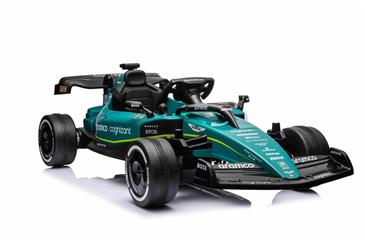 Aston Martin F1 Gokart til børn 4x12V m/2.4G + lædersæde + gummihjul-7