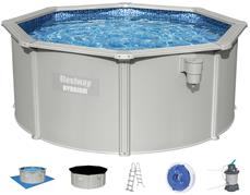 Bestway Hydrium 305 x 122 cm stål pool m/sandfilter, Skimmer (2025 model)