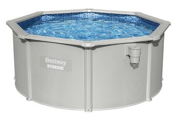 Bestway Hydrium 305 x 122 cm stål pool m/sandfilter, Skimmer (2025 model)-3