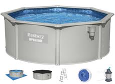 Bestway Hydrium 366 x 122 cm stål pool m/sandfilter, Skimmer (2025 model)