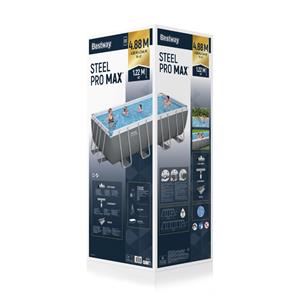 Bestway  Stel Pro Max 488 x 244 x 122 cm Rektangulær Pool -8