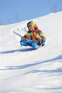 Dantoy Bobslæde Jet m/bremser 84 cm til børn (blandet farver)-3