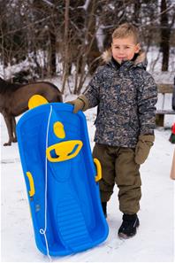 Dantoy Bobslæde med rat 94 cm til børn, Blå-3