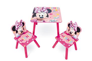 Disney Minnie Mouse Træ bord med stole-2