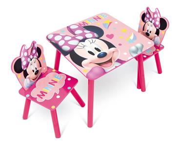 Disney Minnie Mouse Træ bord med stole-3