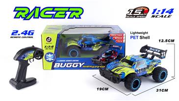 Fjernstyret Racer Buggy 1:14 2.4G 15km/t, Blå-4