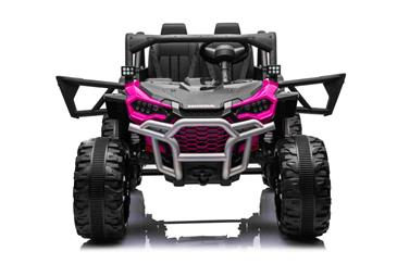 Honda Talon 1000R elbil til 2 Børn 24V m/Gummihjul+Lædersæde Pink-6