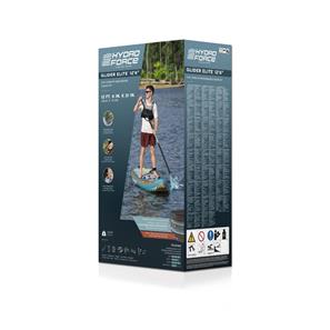 Hydro-Force Glider Elite 2-i-1 SUP Paddleboard og Kajak-11