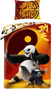 Kung Fu Panda Warrior Sengetøj 140 x 200 cm - 100 procent bomuld