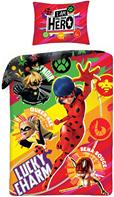 Miraculous Ladybug ''Lucky Charm'' Sengetøj, 100 bomuld