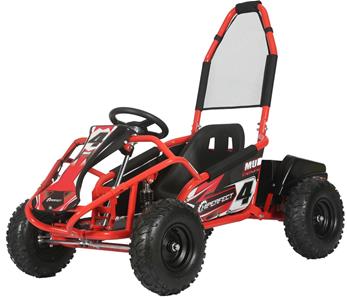 Mud Monster EL GoKart 1000W Brushless 48V Rød